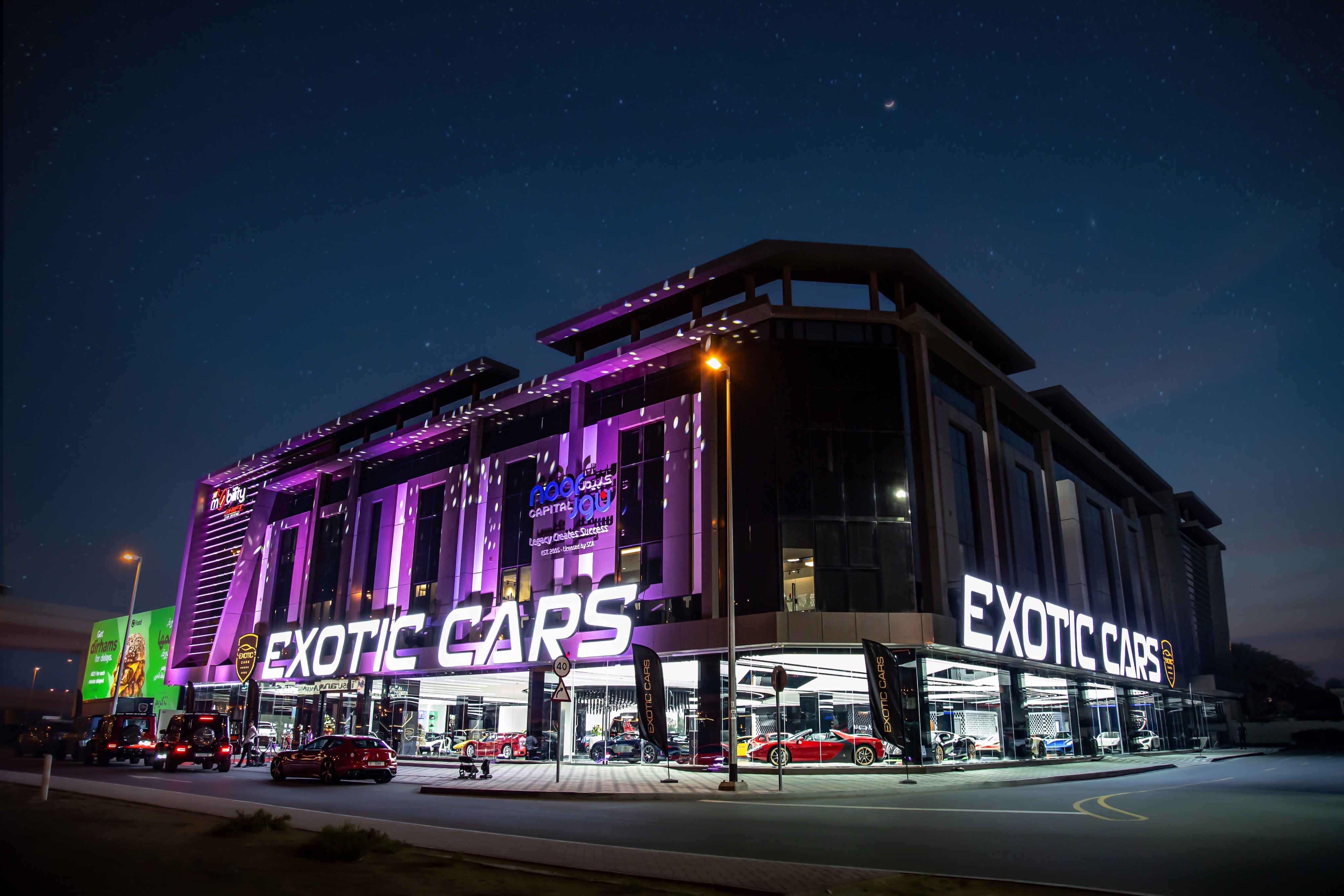 Exotic Cars Dubai Showroom Exterior