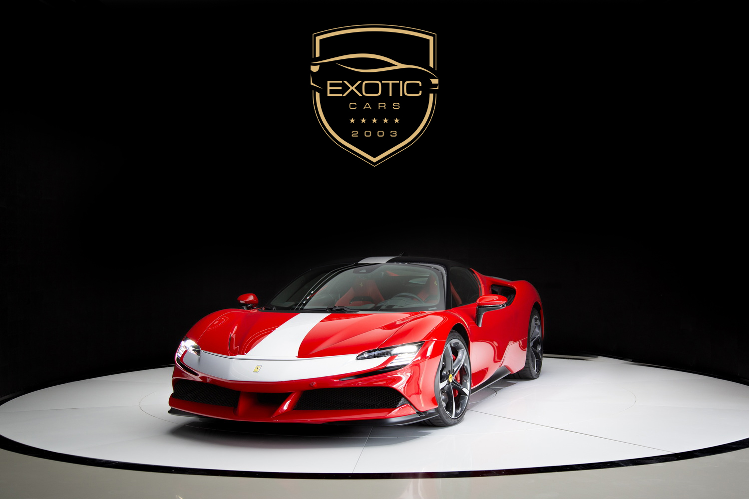 2021 Red Ferrari SF90 Assetto Fiorano | Exotic Cars Dubai